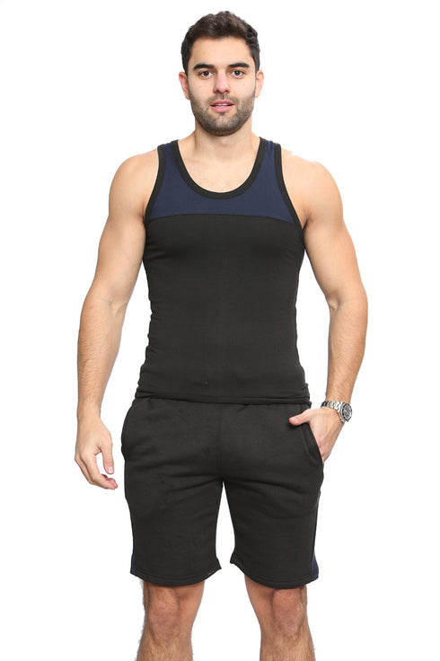 Men's Sports Workout Vest & Shorts Set