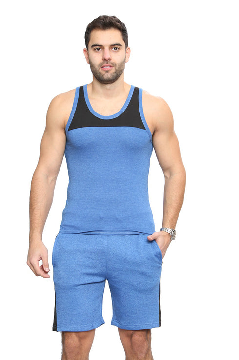 Men's Sports Workout Vest & Shorts Set