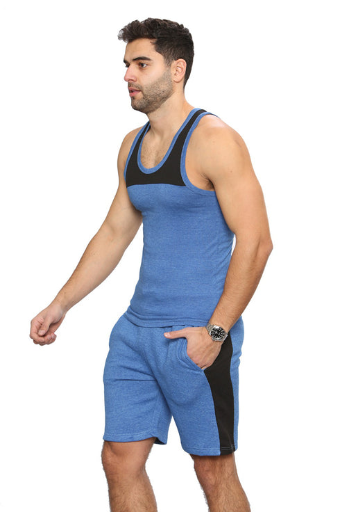 Men's Sports Workout Vest & Shorts Set