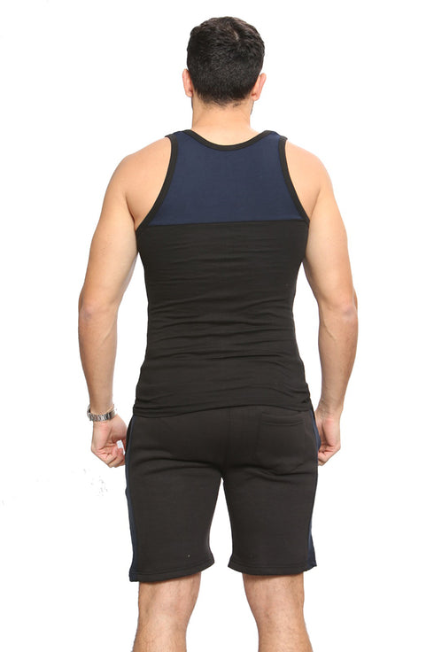 Men's Sports Workout Vest & Shorts Set