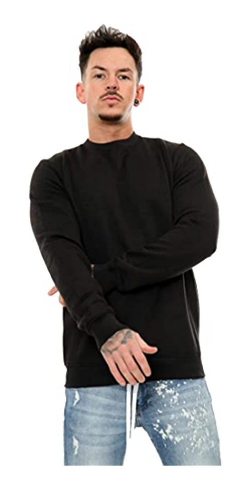Men Plain Round Neck Full Sleeve Sweatshirt