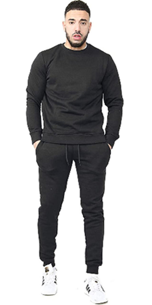 Men Crew Neck Slim Fit Tracksuit