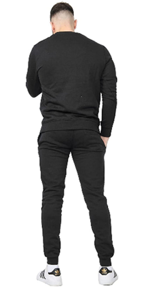 Men Crew Neck Slim Fit Tracksuit