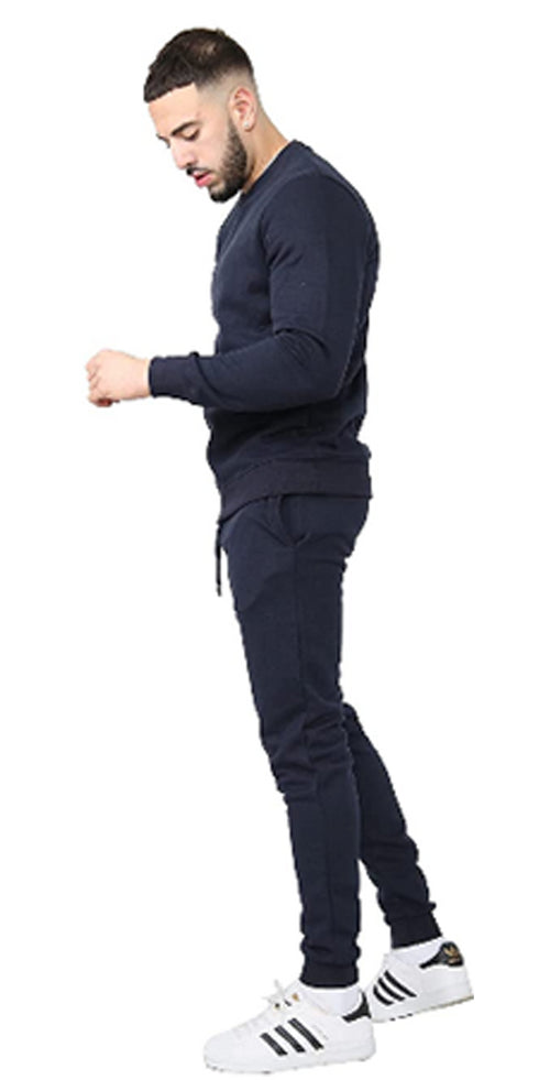 Men Crew Neck Slim Fit Tracksuit