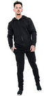 Men Plain Zip Up Hooded Tracksuit