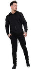 Men Plain Zip Up Hooded Tracksuit