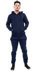Men Plain Zip Up Hooded Tracksuit