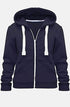 Child Plain Zipper Fleece Hoodie