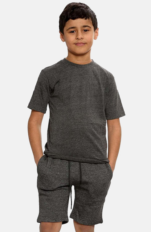 Kids Plain T-Shirt & Short Set