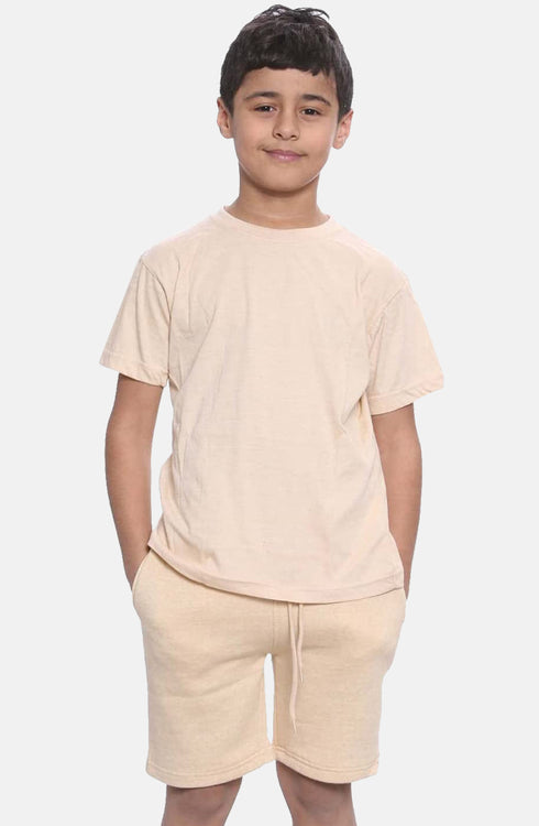 Kids Plain T-Shirt & Short Set