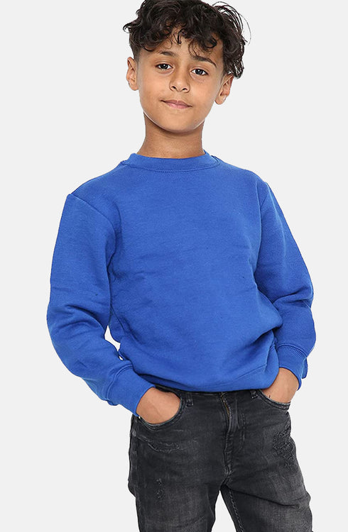 Kid Plain School Sweatshirt Jumper