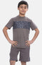 Kids Contrast Panel 2 Pieces T-Shirt & Short Set