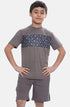 Kids Contrast Panel 2 Pieces T-Shirt & Short Set
