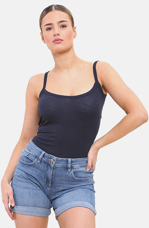 Women Cotton Summer Ribbed Vest