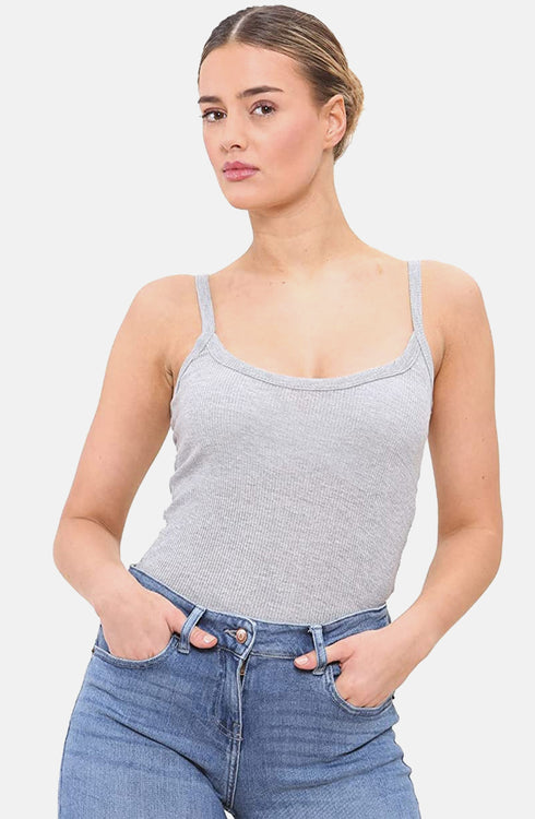 Women Cotton Summer Ribbed Vest