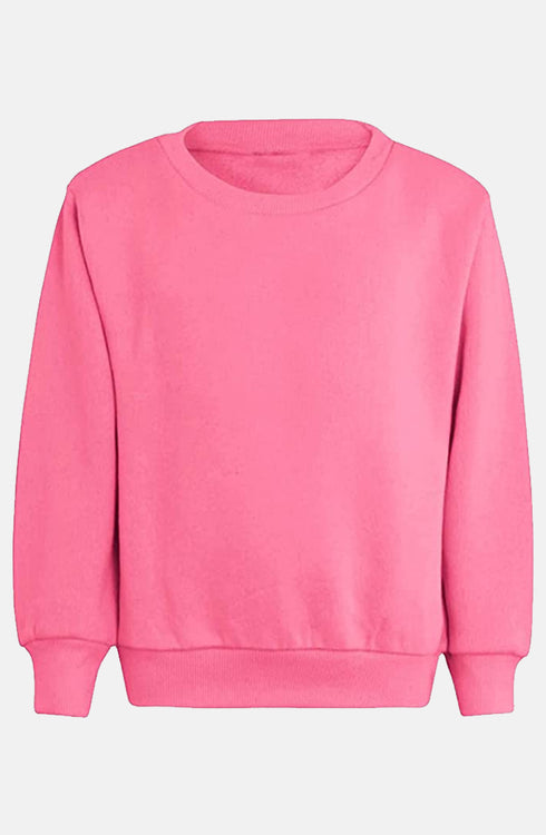 Kid Plain School Sweatshirt Jumper