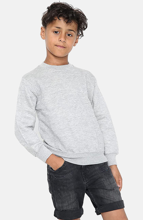 Kid Plain School Sweatshirt Jumper