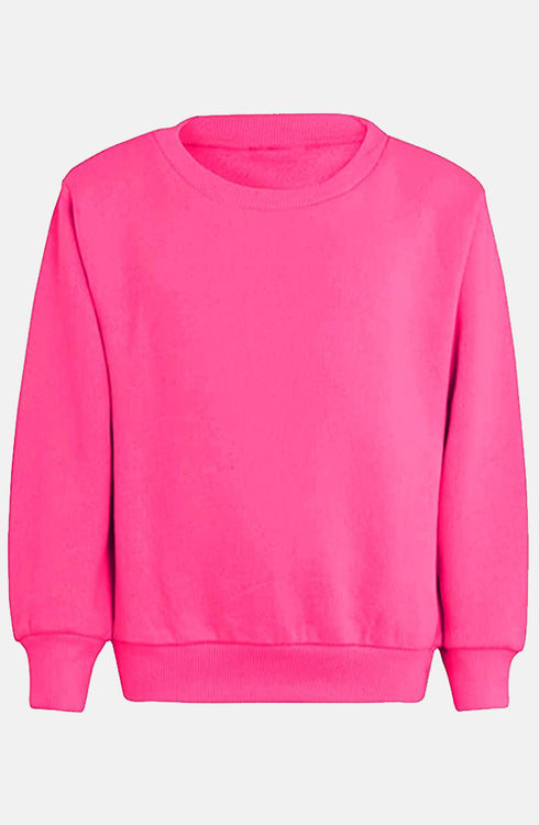 Kid Plain School Sweatshirt Jumper