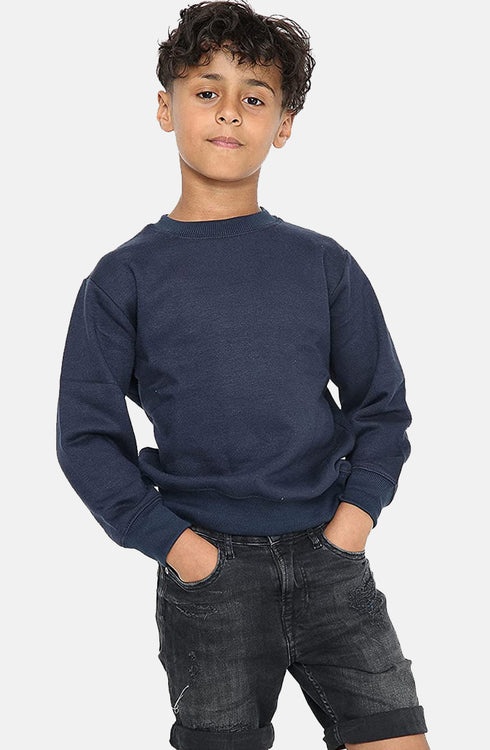 Kid Plain School Sweatshirt Jumper