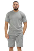 Men Polyester Fleece Round Neck Top & Short Set