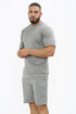 Men Polyester Fleece Round Neck Top & Short Set