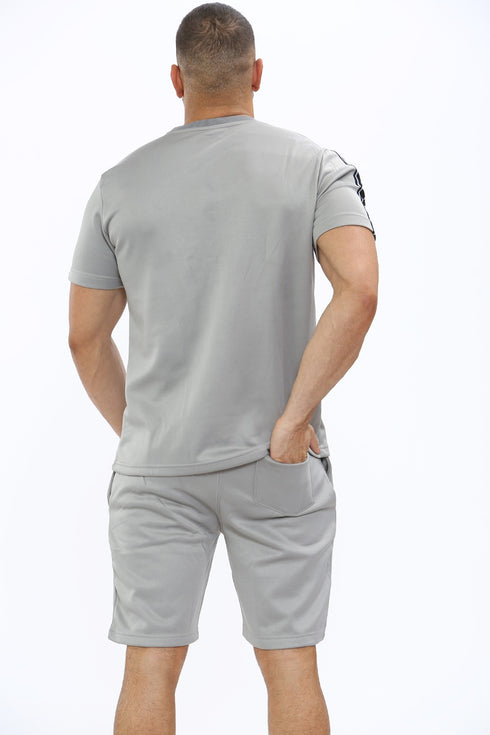 Men Polyester Fleece Short Set