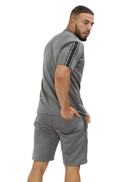 Men Polyester Fleece Short Set