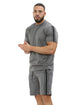 Men Polyester Fleece Short Set