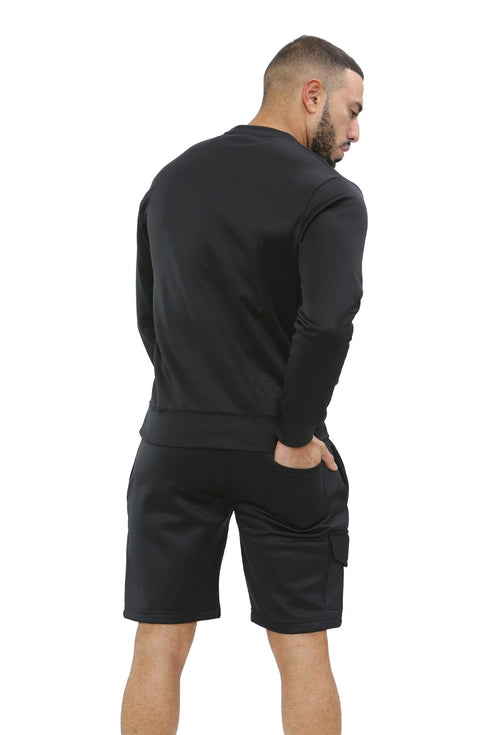Mens polyester fleece with cargo pocket