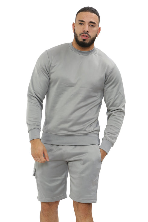 Mens polyester fleece with cargo pocket