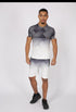 Men Contrast Panel Short set