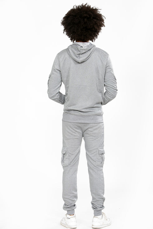 Men's Tracksuit Plain Hoodie and Trousers