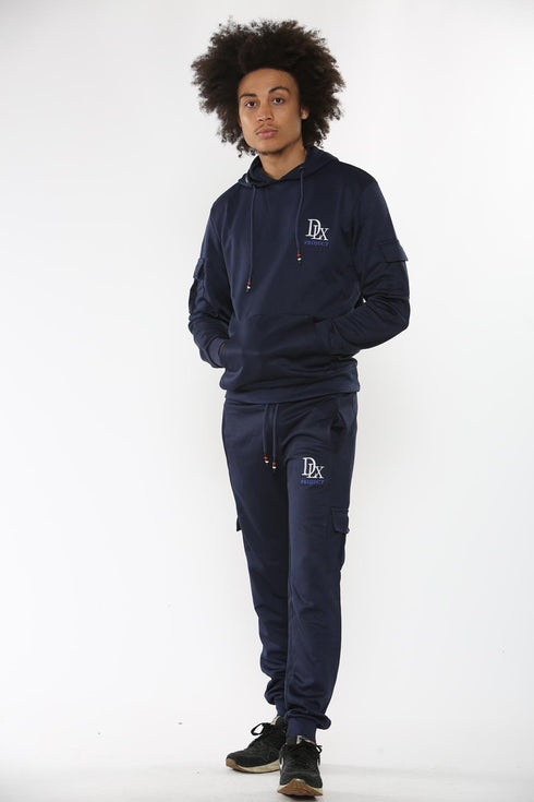 Men Polyester Tracksuit With front pocket on Hood