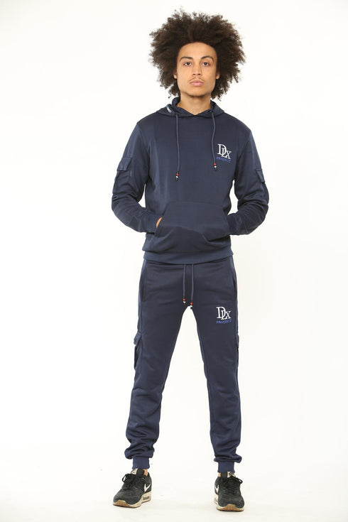 Men Polyester Tracksuit With front pocket on Hood