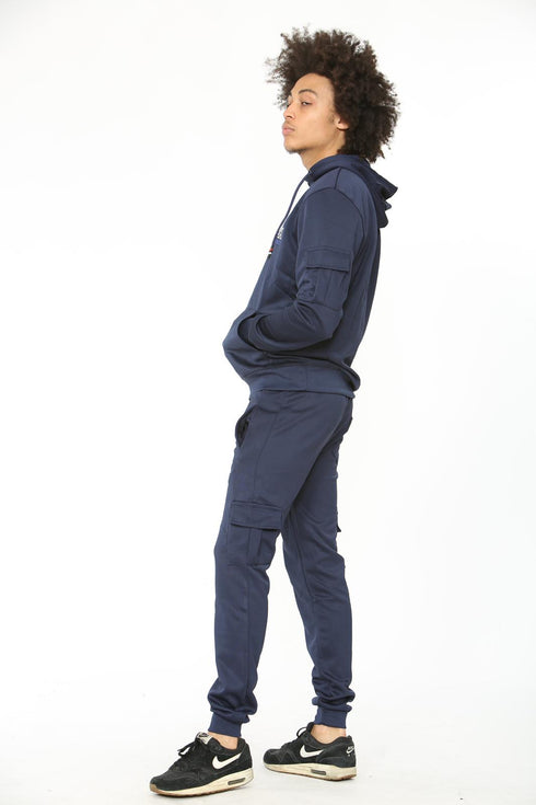 Men Polyester Tracksuit With front pocket on Hood