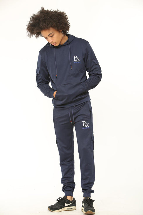 Men Polyester Tracksuit With front pocket on Hood