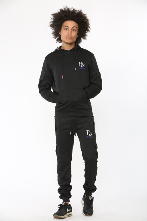 Men Polyester Tracksuit With front pocket on Hood