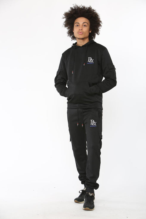 Men Polyester Tracksuit With front pocket on Hood