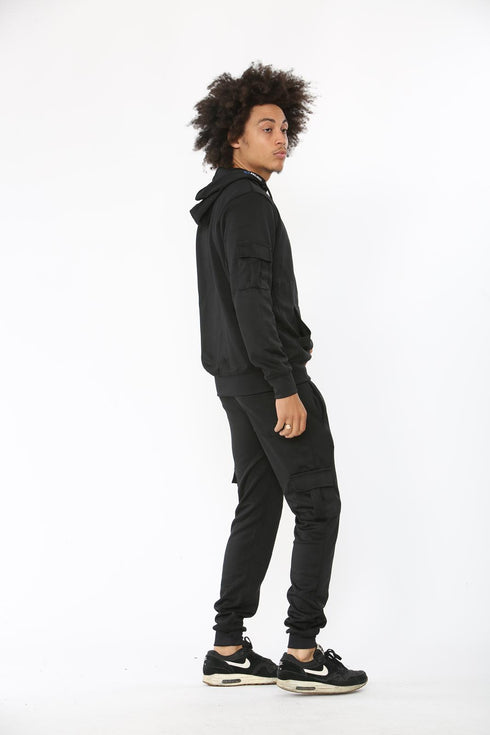 Men Polyester Tracksuit With front pocket on Hood