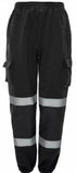 Mens Hi Vis Viz Combat Trousers JOGGING BOTTOMS Workwear JOGGERS