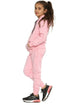 Girls and boy plain zip tracksuit