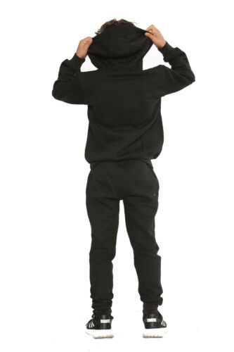 Girls and boy plain zip tracksuit