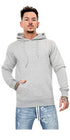 Men Plain Pullover Hoodie With Kangaroo Pocket