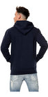 Men Plain Pullover Hoodie With Kangaroo Pocket